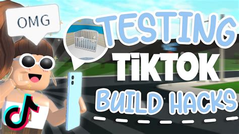 Testing Viral Tiktok Build Hacks Bloxburg Youtube