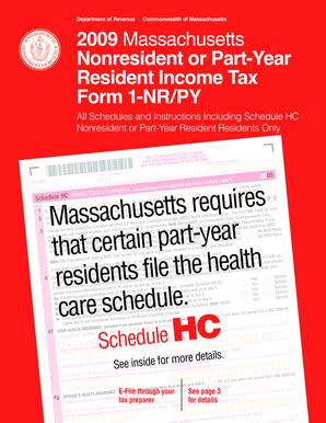 Fillable Online Mass Form Nr Py Mass Nonresident Part Year Resident