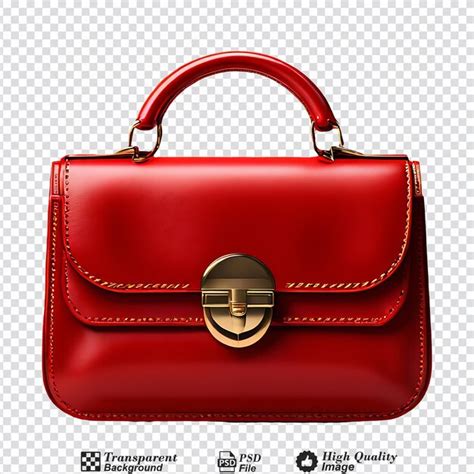 Premium Psd Red Purse Isolated On Transparent Background