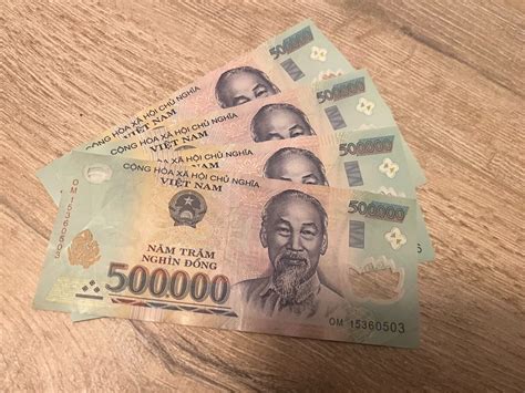 Vietnam Dong 500000 Vnd Vietnamese Polymer Banknote 1 Circulated