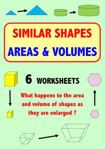 Similar Shapes Areas And Volumes Teaching Resources