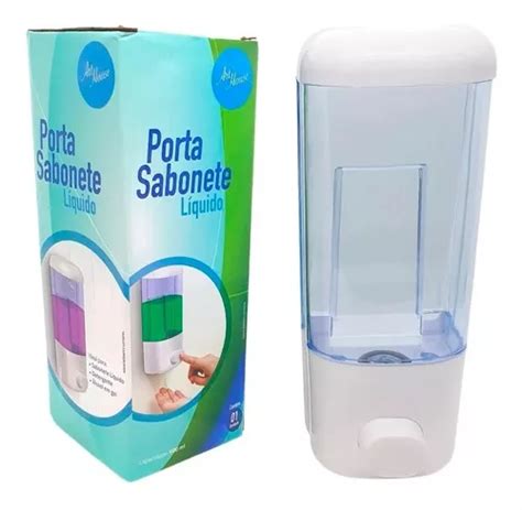 Suporte Sabonete Liquido Saboneteira Alcool Gel Fixar Parede MercadoLivre