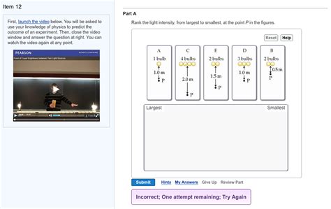 Solved First Launch The Video Below You Will Be Asked To Chegg