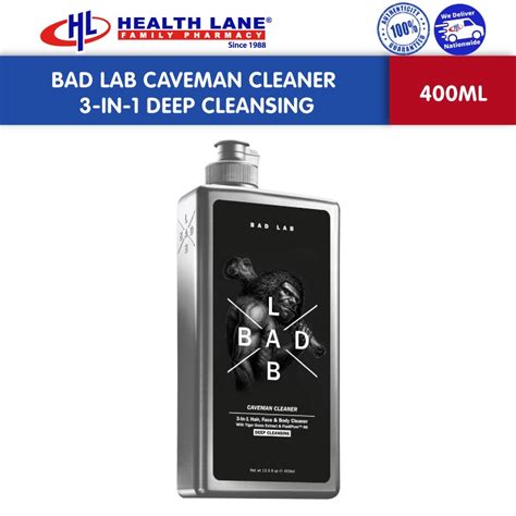 Bad Lab Caveman Cleaner 3 In 1 Deep Cleansing 400ml Shopee Malaysia