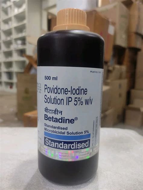 Composition Betadine Povidone Iodine Solution Packaging Size