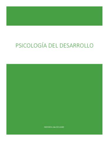 Psicologia Del Desarrollo Pdf