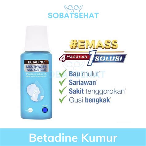 Jual Betadine Kumur Mouthwash And Gargle Ml Shopee Indonesia