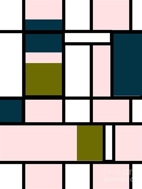 Mondrian Rectangles Digital Art By Celestial Images Fine Art America