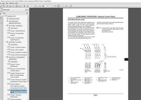 Hitachi Sumitomo Crawler Crane Scx A Technical Manual To Bm E