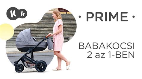 Kinderkraft PRIME 2 az 1 ben babakocsi 22 kg ig lengéscsillapítóval a