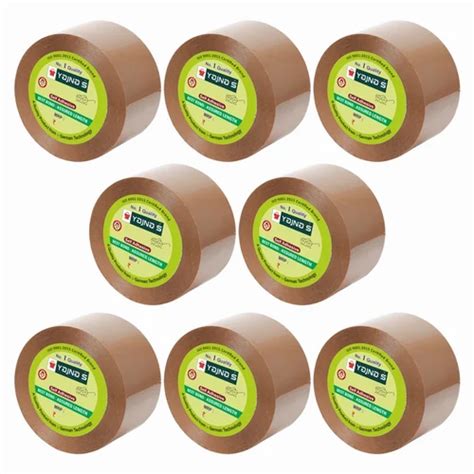 3 Inch 200 Meters Pack Of 8 50 Microns Brown BOPP Tape At Rs 2150