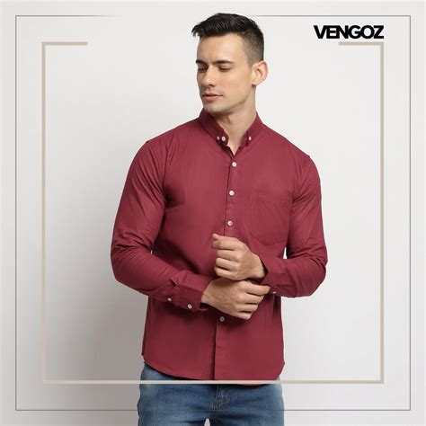 Jual Vengoz Kemeja Pria Oxford Premium Slim Fit Coffee Lake Shopee