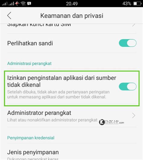 Ketika Melihat Notifikasi Sumber Tidak Dikenal Unknown Source Pada