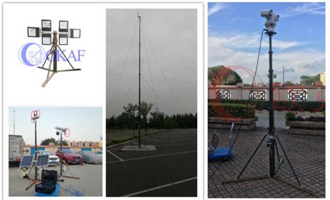 26 Feet 44lb 8M Telescoping Antenna Mast With Tripod