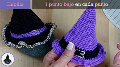 Gorro De Bruja A Crochet Circular Tutorial Sencillo Para T Y Patr N