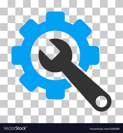 Gear And Wrench Icon Royalty Free Vector Image