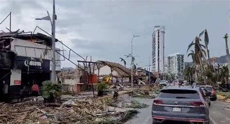 Estragos Causados Por Otis En La Costera Miguel Alem N De Acapulco