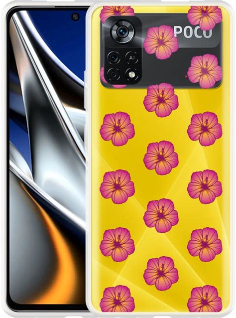 Cazy Hoesje Geschikt Voor Poco X4 Pro Hawaiiaanse Bloem II Bol