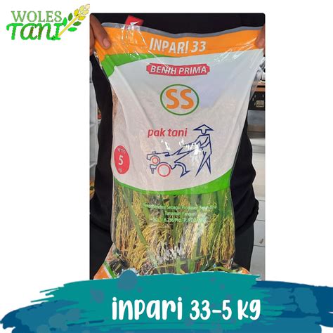 Jual Benih Padi Inpari 33 Pak Tani 5 Kg Shopee Indonesia