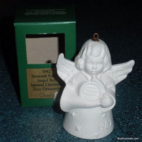 Goebel Holiday 982 Goebel Annual White Angel With Horn Bell