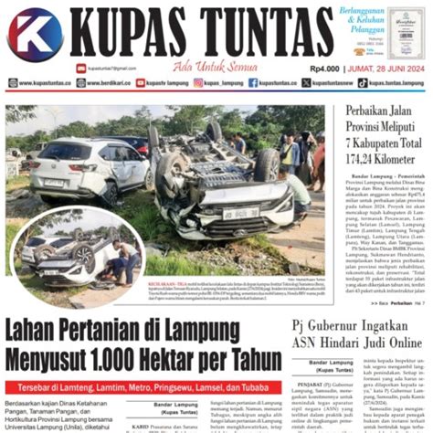 Kupas Tuntas Surat Kabar Harian Kupas Tuntas Edisi Jumat 28 Juni 2024