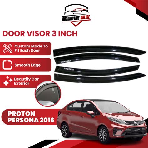 Proton Persona Door Visor Inch Pieces Set Shopee