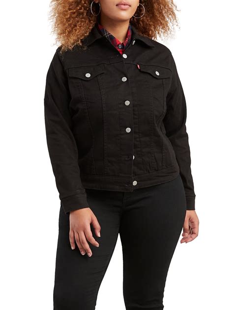 Levis Womens Plus Size Original Denim Trucker Jacket