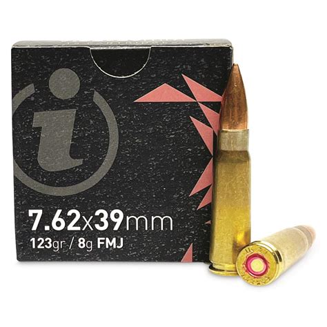 Igman 7 62x39mm FMJ 123 Grain 15 Rounds 734145 7 62x39MM Ammo At