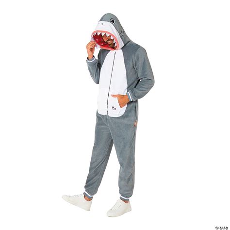 Adults Shark Hooded Onesie Costume | Oriental Trading