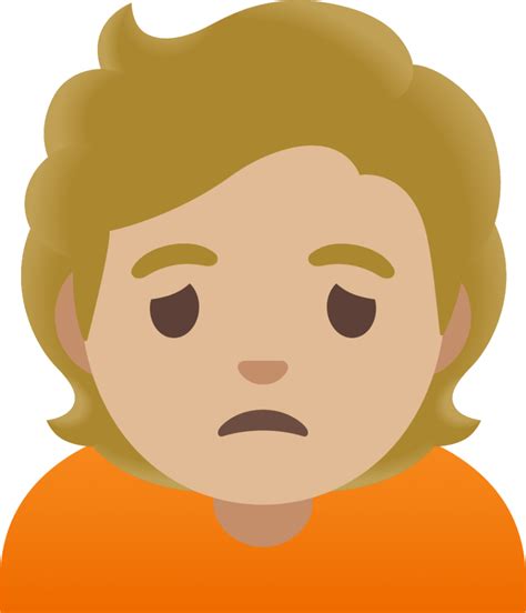 Person Frowning Medium Light Skin Tone Emoji Download For Free