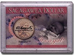 H. E. Harris Frosty Case Frosty Case 2" x 3" Sacagawea Dollar Coin ...