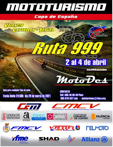 AGENDA MOTOCICLISTA DEL FIN DE SEMANA 3 Y 4 DE ABRIL Ridetwice