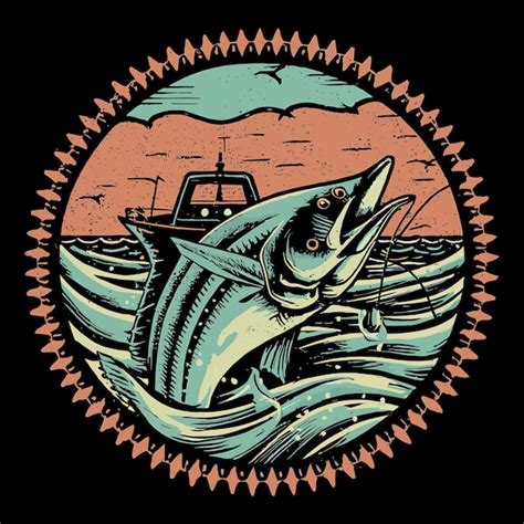 Premium Vector Fishing Tshirt Design