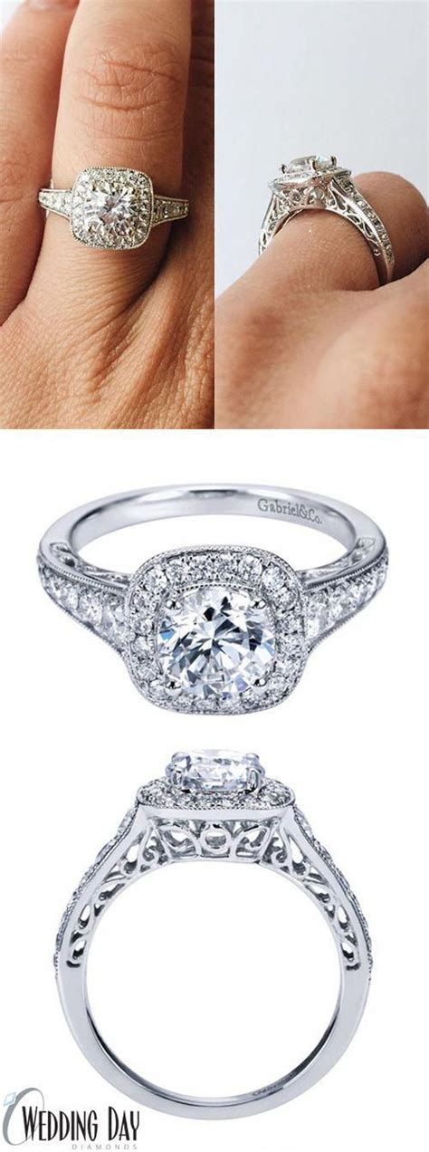 The Details On This Halo Engagement Ring Are Amazing