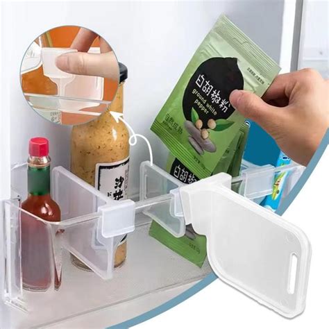 Refrigerator Dividers Refrigerator Storage Partition Shelf Can Splint Retractable Bottle Storage