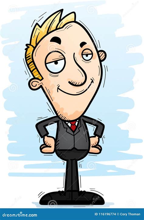 Confident Cartoon Businessman Stock Vector - Illustration of confident ...