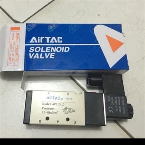 Jual Selenoid Valve Airtac 4V310 10 Drat 3 8 Ac 220V Dc 24V Shopee