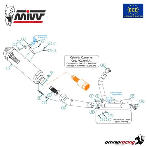 Mivv Exhaust Slip On Oval Approved Carbon Suzuki Dl Vstrom