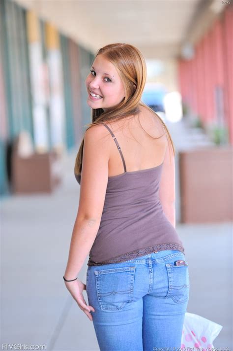 Brown Haired Babe Showing Her Cute Face While Picking Toys For Solo Action FTV Girls