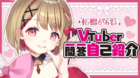 自己紹介】vtuber一問一答自己紹介【＃柘榴がぁね 新人vtuber】 Youtube