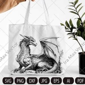 Dragon Svg, Dragon With Wings,dragon Detailed, Dragon Clipart, Dragon ...