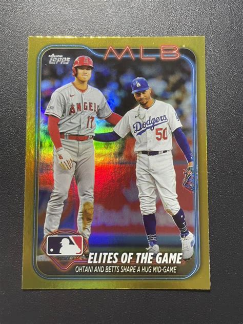 大谷翔平 2024 Topps GOLD FOIL パラレル Elites of the Game Mookie Betts Shohei