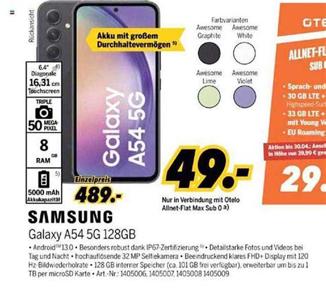 Samsung Galaxy A G Gb Angebot Bei Medimax Prospekte De