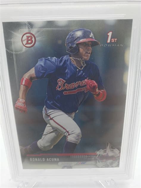 Bowman Prospects Ronald Acuna Jr Rookie Rc Bp Psa St