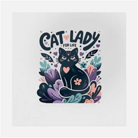 Cat Lady For Life | Cats Ready-to-Press DTF Transfers