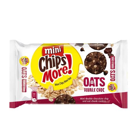 Mini ChipsMore Oats Double Choc Chocolate Chip Cookies 80g 4085310