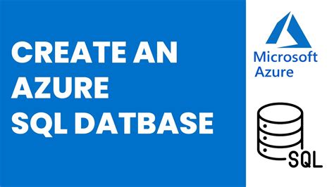 Build Your First Azure Sql Database From Scratch Youtube