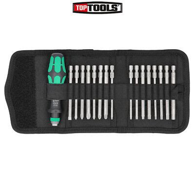 Wera Screwdriver And Bit Set Pcs Kraftform Kompakt Nut Slot Hex Ph