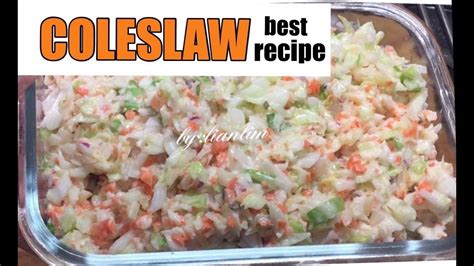 Kfc Coleslaw Recipe Panlasang Pinoy Bryont Blog