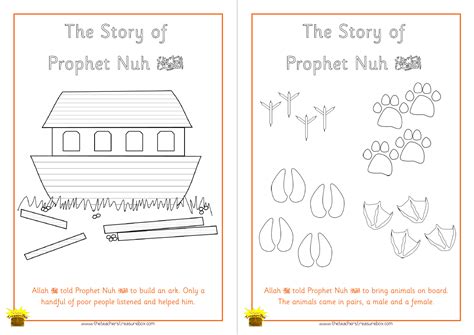 The Story of Prophet Nuh Colouring Sheet